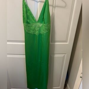 Zara satin and lace strappy dress. EUC. Medium.